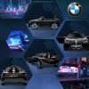 HOMCOM BMW i4 Licensed 12V Electric Car for Kids, Kids Electric Ride-on with Remote Control, Suspension Wheels, Music, Horn, Lights, MP3 Slot, Portable Battery, for Ages 3-6 Years - Black