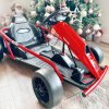 HOMCOM 24V Electric Go Kart for Kids, Drifting Ride-On Racing Go Kart with Slow Start, Music, Horn Honking and Safety Belt, for 8-12 Years Old, Red