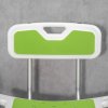 HOMCOM Shower Chair for the Elderly and Disabled, 6-Level Height Adjustable Shower Stool with Backrest, Curved Seat, Anti-slip Foot Pads and Shower Head Holder