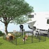 PawHut Dog Pen 16 Panels Puppy Pen Heavy Duty Pet Playpen for Indoor Outdoor for Dogs, Rabbits, Ducks 60cm High