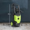 Outsunny 2200W High Pressure Washer, 170 Bar Pressure, 420 L/h Flow, Portable Electric Power Washer Jet Wash Cleaner with Adjustable Nozzle 6M Hose and Hose Reel for Home Patio Car Driveway