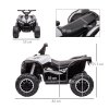 HOMCOM 12V Electric Quad Bike for Kids Ride On Car All Terrain Vehicle Toy, with Forward Reverse Functions, LED Headlights, Music, for Ages 3-5 Years - White