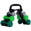 SPORTNOW Dumbbells Set with Carry Storage Rack, Set of 6 Weights for Home Gym, Kettlebell Training Weight Lifting Exercise, 2 x 1kg, 2 x 2kg, 2 x 3kg, Grey