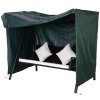 Outsunny 3 Seater 600D Oxford Patio Swing Chair Cover Outdoor Garden Furniture Rain Protection Protector Waterproof Anti-UV, 177 x 114 x 152cm, Green