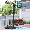 SPORTNOW Fully Adjustable Basketball Hoop Outdoor, 146-236cm Basketball Hoop and Stand with Weighted Base and Shatterproof Backboard, Portable on Wheels for Junior, Adults