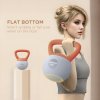 SPORTNOW Soft Kettlebell, 4kg Kettle Bell with Non-Slip Handle for Home Gym Weight Lifting and Strength Training, Orange and Grey