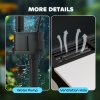 PawHut Aquarium, 28L Glass Fish Tank with Filter, LED Lighting, Water Pump, for Bettas, Guppies, Mini Parrot Fishes, Shrimp, Goldfish, 38 x 26 x 39.5cm