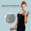 SPORTNOW Set of 2 Hex Dumbbells, Neoprene Weights Pair with Non-Slip Grip, Home Gym Fitness Training Equipment, 2 x 6kg, Grey