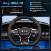 HOMCOM Audi RS e-tron GT Licensed Electric Cars for Kids Electric Ride-ons 12V Battery Powered Toy w/ Remote Control Music, for 3-5 years, Blue