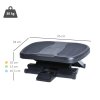 HOMCOM Footrest Adjustable Height & Angle 0-30 Degree for Better Posture at Office Black