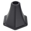 Outsunny 1.8m Traditional Victorian Style 3 Way Head Outdoor Garden Solar Post Lamp Sensor Dimmable LED Lantern Bollard Pathway IP44 - Black