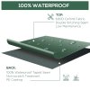 Outsunny 600D Oxford Outdoor Garden Furniture Sofa Set Cover, Waterproof Anti-UV Rattan Sun Lounger Protection Protector Cover, 255L x 142W x 86Hcm, Green