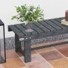 Outsunny 1 Piece 2-seater Outdoor Indoor Wooden Garden Bench Fir Patio Loveseat, 110L x 38W x 35Hcm, Grey