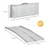 HOMCOM Folding Aluminum Wheelchair Ramp Portable Assist Suitcase Access Aid Disabled 6ft