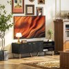 HOMCOM Marble Effect TV Unit, TV Stand Cabinet for up to 70