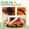 AIYAPLAY Sensory Spinning Chair for Kids, Planet-Shaped Swivel Chair for Balance and Coordination Training, Multi-Position Spinning Seat with Non-Slip Base, Orange