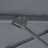 Outsunny 3(m) Cantilever Roma Parasol Patio Sun Umbrella with Crank & Tilt LED Solar Light Cross Base 360 Rotating Outdoor, Dark Grey