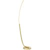 HOMCOM LED Floor Lamp with 3 Adjustable Brightness, Modern Dimmable Standing Lamp with Foot Switch for Bedroom, Living Room, Gold Tone