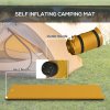 Outsunny Self-Inflating Camping Mat Sleeping Pad, 5cm Thick Single Air Mattress with Carry Bag for Hiking, Camping, Travel, 200 x 65 x 5cm, Khaki