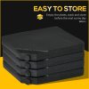 Outsunny Set of 4 Parasol Base Weights, Umbrella Weight Set for Banana Hanging Cantilever Umbrella, Can Be Filled with Sand or Water, Black