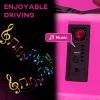 AIYAPLAY Angry Bird Licensed 12V Kids Bumper Car, 360 Rotation Waltzer Car with Joysticks, Remote Control, Music USB LED Lights, for 3-5 Years Old - Pink