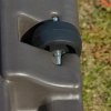 Outsunny Square Cantilever Patio Parasol Base, 113 kg Water or 150 kg Sand Filled Stand with Wheels Heavy-Duty, Coffee