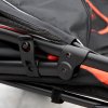 PawHut Dog Stroller Pet Pram Dog Pushchair Buggy with Adjustable Canopy for Medium and Large Breeds, Red