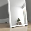 HOMCOM Full Length Mirror with LED Lights, 150x40cm Floor Mirror, Free Standing, Wall Mounted or Leaning, Full Size Body Mirror with Dimmable and 3 Colour Lighting for Bedroom, 32W, White