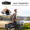 Outsunny Camping Tent, 2 Man Dome Tent, 3000mm Waterproof, with Sewn-in Groundsheet, Carry Bag and Top Hook, for Fishing Hiking Festival, Grey and Orange