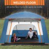Outsunny 4-6 Man Camping Tent, Double Layer Tunnel Tent with Porch, Living Area and 2 Bedrooms, Sewn in Groundsheet, 3000mm Waterproof and UPF 30+, Portable with Bag, Blue