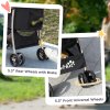 PawHut Dog Pram Dog Stroller 3 in 1 Pet Pushchair Detachable Design with Universal Wheels, Brake for Small Miniature Dogs - Black