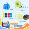 Outsunny 4 In 1 Kids Bouncy Castle, Large Inflatable House w/ Trampoline, Slide, Water Pool, Climbing Wall, Includes Blower, Bag, Ages 3-8 Years, 2.9 x 2.7 x 2.3m