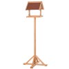 PawHut Wooden Bird Table Wild Bird Feeding Station Freestanding Feeder for Garden Outdoor 55 x 55 x 144cm