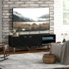 HOMCOM Marble Effect TV Unit, TV Stand Cabinet for up to 70