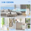 HOMCOM 10000 BTU Air Conditioning Unit, 3-in-1 Portable Air Conditioner, Dehumidifier, Cooling Fan with Remote, LED Display, 2 Speeds, 24H Timer, Window Venting Kit, 30m²