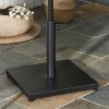 Outsunny ??35/38/48MM 18KG Steel Square Parasol Stand Base w/ Adjustable Knob Umbrella Stand Garden Patio Outdoor Home, Black