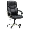 HOMCOM High Back Computer Office Chair Faux Leather Swivel Desk Chair with Adjustable Height Rocking Function
