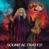 Outsunny 183 cm Life Size Halloween Animated Standing Witch & Broomstick with Glowing LED Eyes, Spooky Witch Scary Halloween Decorations, Battery Operated, Indoor Party Props