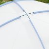 Outsunny 3.5 x 3.5M 6-8 Person Camping Gazebo, Outdoor Event Shelter Dome Tent Garden Sun Shelter Patio Spire Arc Pavilion Camp Sun Shade, Light Blue