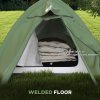 Outsunny 1-2 Man Camping Tent, Double Layer Dome Tent with 2000mm Waterproof Rainfly and Carry Bag, Lightweight for Fishing, Travel, Hiking, Sports, Festival, Green