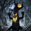 Outsunny 8 FT Halloween Inflatable Spooky Tree, Scary Halloween Decoration, Inflatable Giant Dead Tree Blow Up Decoration with Ghost and Pumpkin, Built-in LED Lights for Garden Indoor Outdoor Decor
