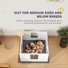 PawHut Whelping Box for Dogs, Dog Whelping Box, Dog Playpen Fence Exercise Play Pen with Water-Resistant Washable Whelping Pad, Adjustable Entrance, Non-Slip Pads, for Medium Dogs, Puppies, 100 x 96cm