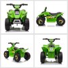 HOMCOM 6V Kids Electric Ride on Car All Terrain Vehicle Toy Quad Bike w/ Forward Reverse Functions Toddlers for 18-36 Months Old Green