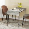 HOMCOM Folding Dining Table, Extendable Kitchen Table for Small Space, Drop Leaf Table for 2-4 People, Grey