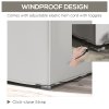 Outsunny Outdoor Garden Furniture Cover Waterproof, Anti-UV 600D Heavy Duty Oxford Fabric Patio Furniture Cover for Rectangular Sofa Table Set, Grey, 210 x 140 x 80 cm