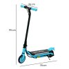 AIYAPLAY Electric Scooter for Kids Ages 6-14, with Dual Brakes, Flash Wheel and Colourful Light, Kids Electric Scooter E Scooter, Up to 12 KM/H & 10 KM, Blue