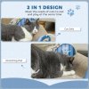 PawHut Cat Scratcher, 2-in-1 Cat Scratching Board with Catnip, Cardboard Lounge for Indoor Cats