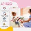 AIYAPLAY Rocking Horse, Unicorn Rocking Horse with Realistic Sounds, Safety Belt, Wooden Base, Plush Ride on Unicorn, for Ages 18-36 Months, Cream White