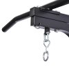 HOMCOM Punching Bag Hanger Wall Mount Bracket Kick Boxing MMA Training Frame Home Fitness Workout Pull Up Bar, Black