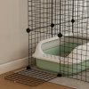 PawHut Cat Cage Indoor, DIY 4 Tier Wire Cat Enclosure with Hammock, Ramps, Doors, Jumping Platforms, Detachable Catio Indoor for 1-3 Cats, 105 x 70 x 140 cm, Black
